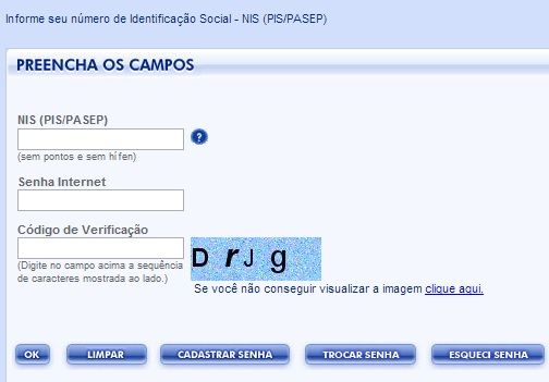 Consulta pis portal do cidadão