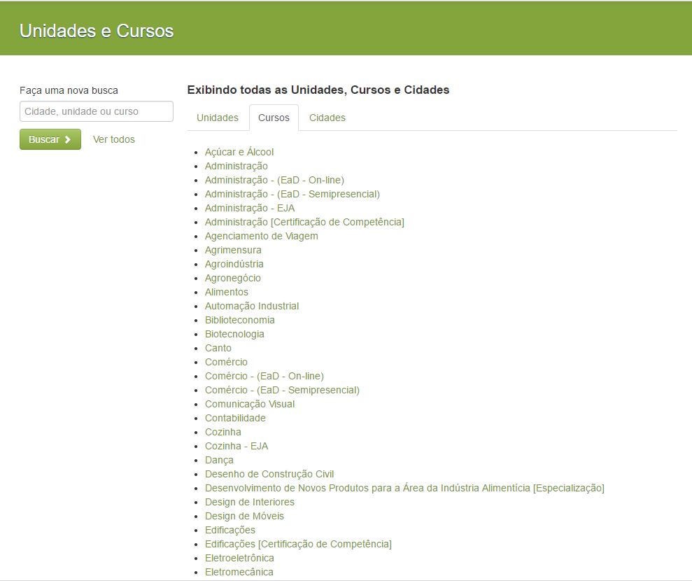 Cursos ETEC 2025