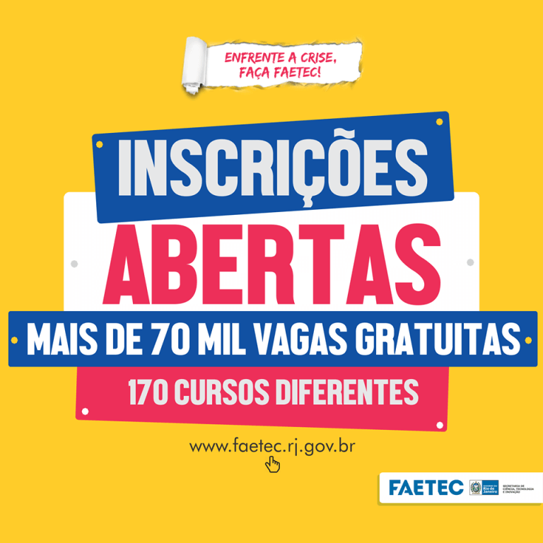 Inscrições Faetec 2024