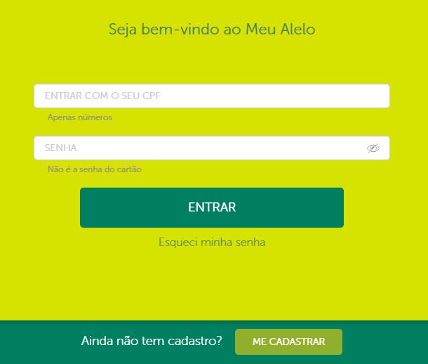 Saldo do Cartão Alelo pelo site oficial