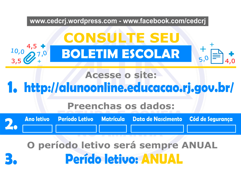 Boletim Escolar RJ 2024