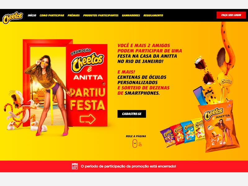 Promoção Cheetos 2025
